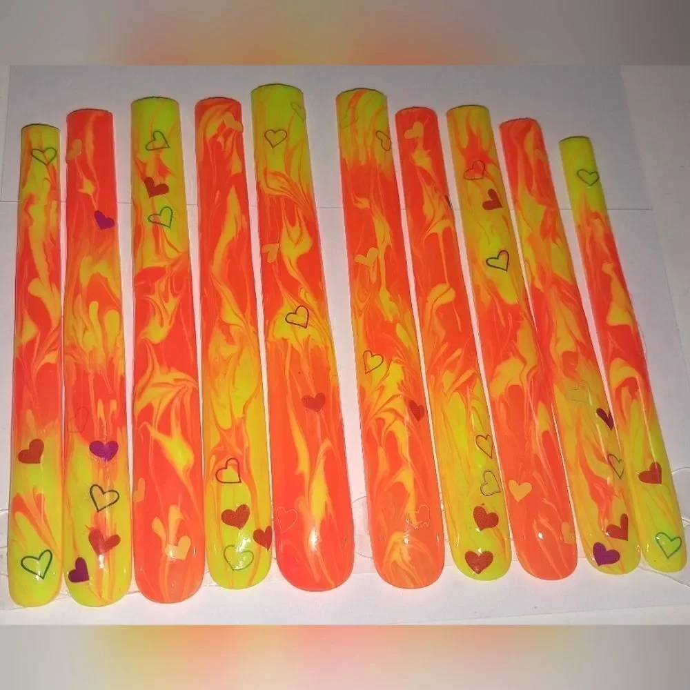 Hand crafted custom 10pc 6xl acrylic press on nails sz small